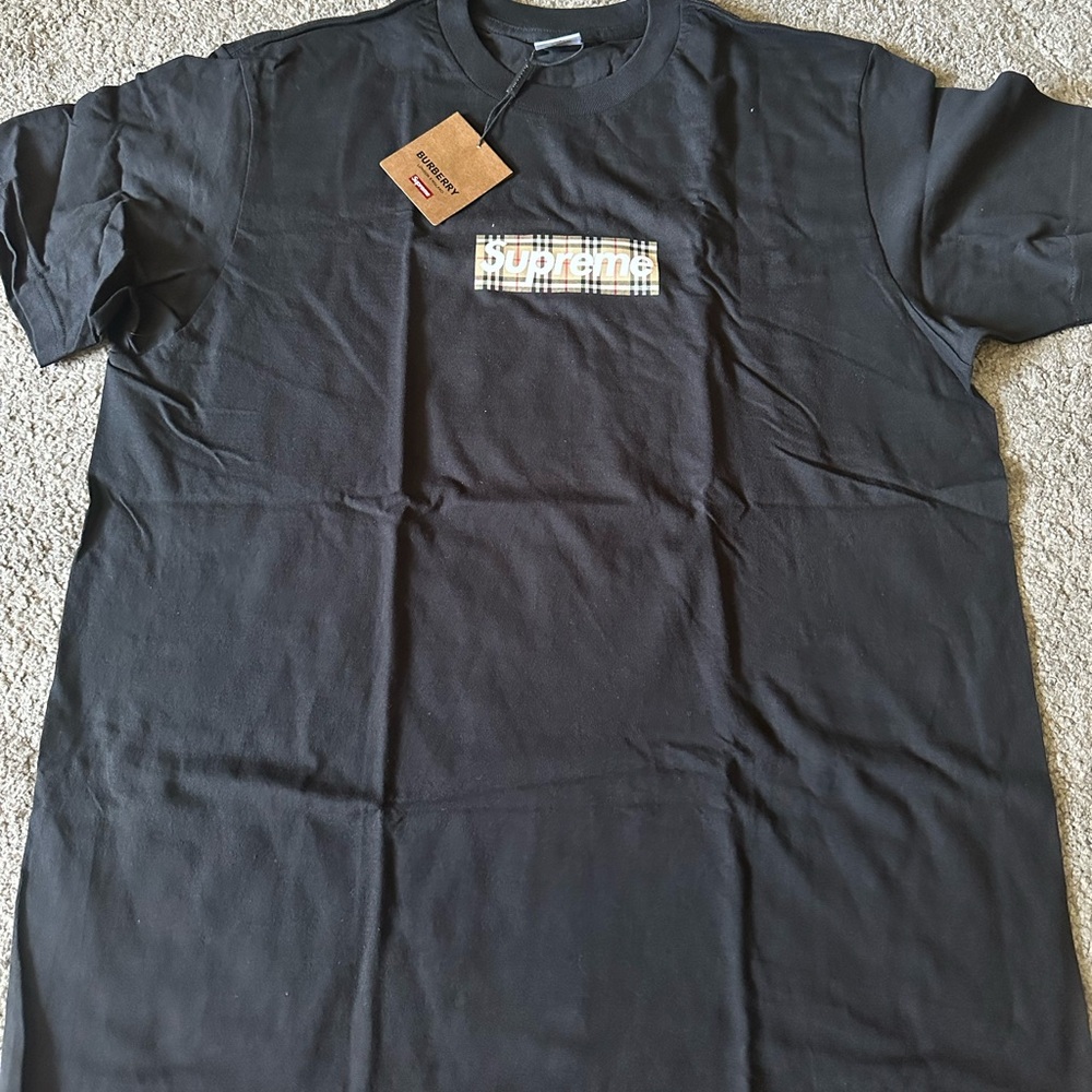 Supreme Burberry box logo tee